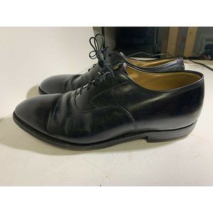 Johnston & Murphy Shoes 11 W Melton Black Cap Toe